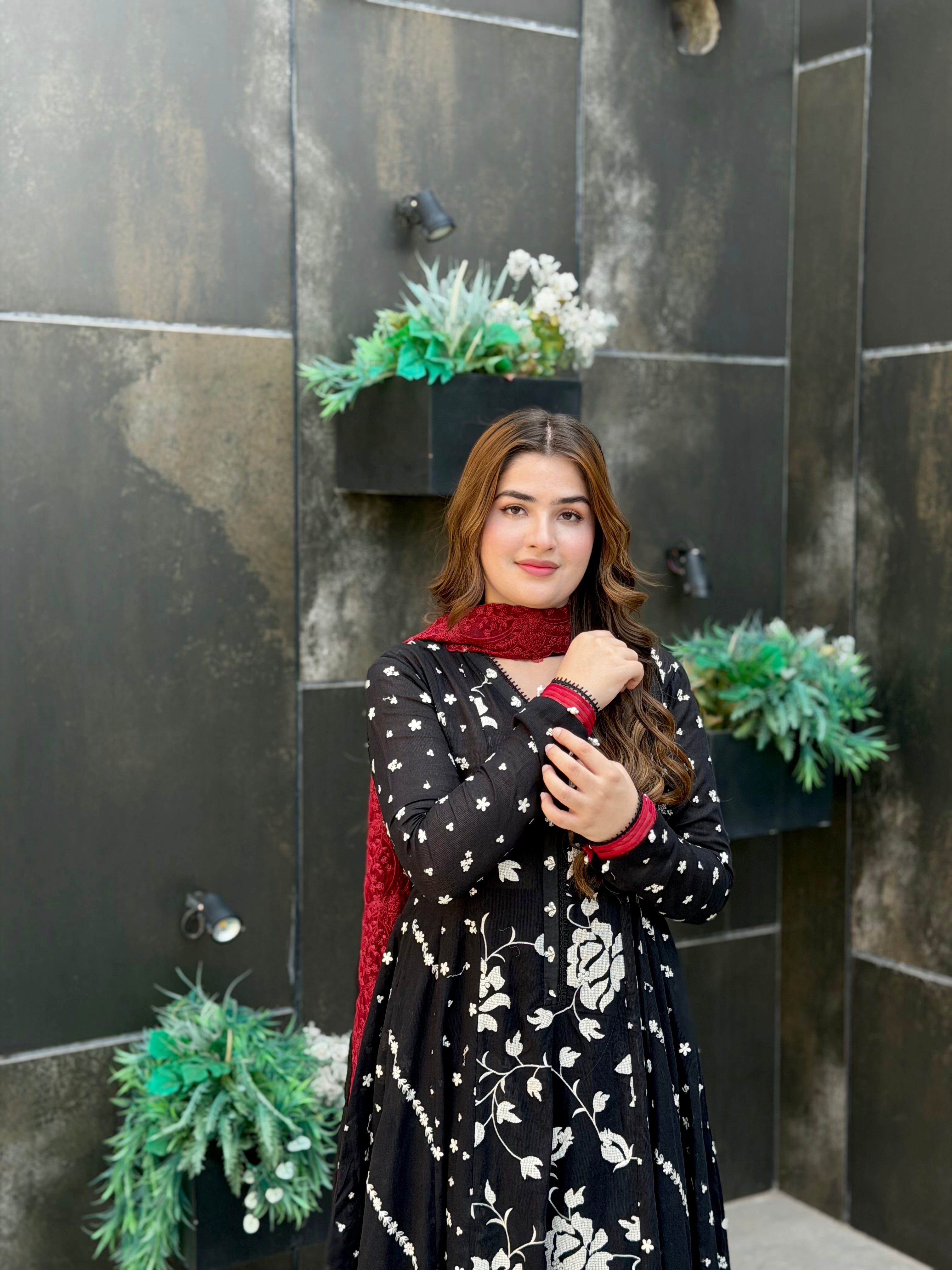 Lawn Embroidered frock set