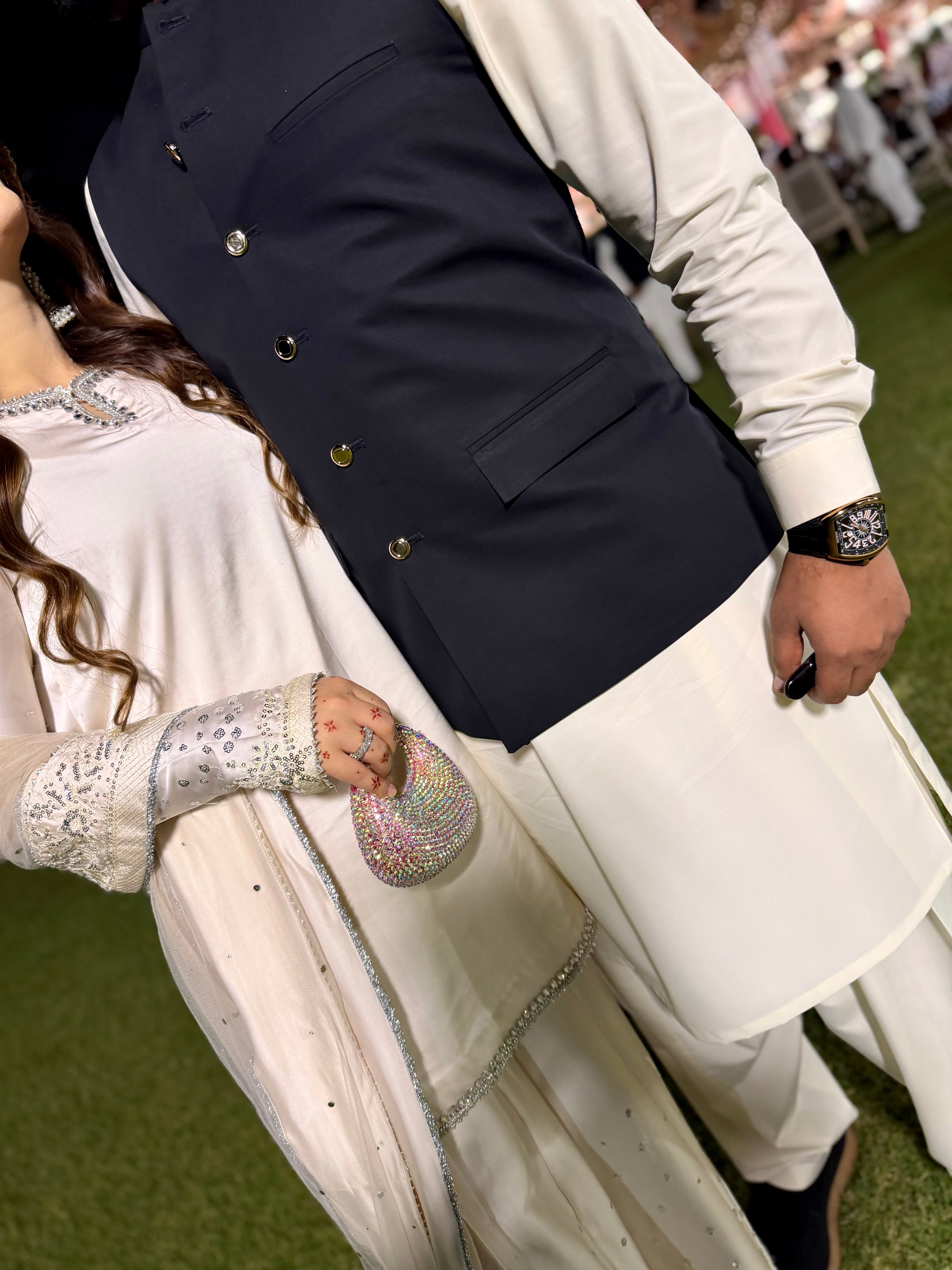 Ivory sharara set 3pc